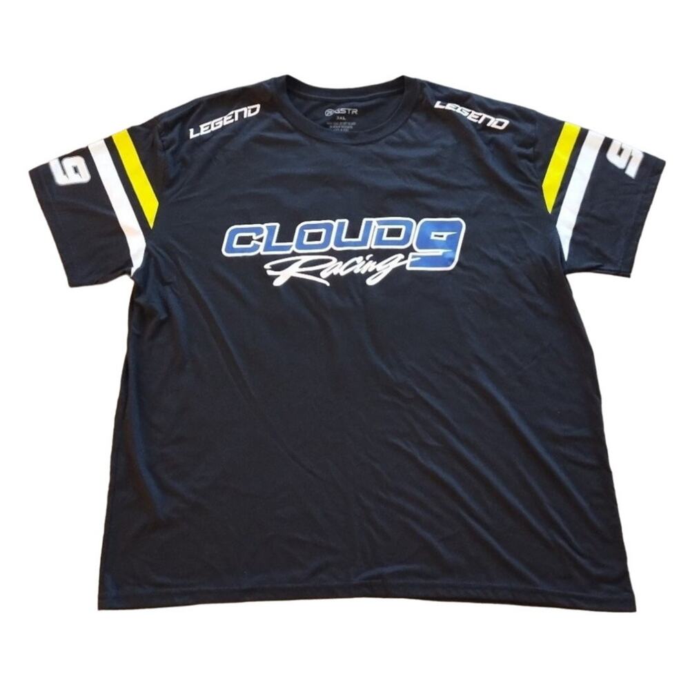 NASCAR Men's CLOUD 9 RACING BLACK T SHIRT SIZE 3XL‎